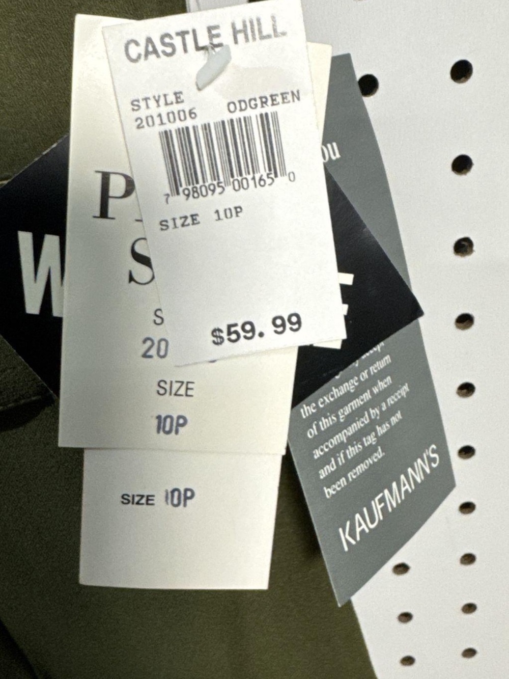 R&K Olive Green Dress and Short Sleeve Jacket Set - Picture 5 of 6